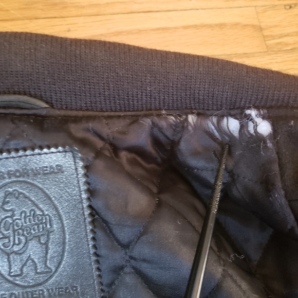 Vintage Coverse All Star Wool Bomber Jacket XL - Picture 8 of 11